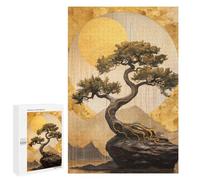 Rompecabezas 1000 PCS para Adolescentes Bonsai Tree Golden Moon Rompecabezas para Adultos Juego Práctico Regalo De Cumpleaños Regalo De Cumpleaños, Regalos, 1000 PCS