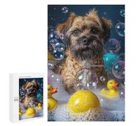 Rompecabezas 1000 PCS para Adolescentes Border Terrier Dog Rompecabezas para Adultos Juego Práctico Arte De Pared Desafiante De Completar 1000 PCS