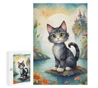 Rompecabezas 1000 PCS para Adolescentes Cat Anime Rompecabezas para Adultos Juego Familiar Una Obra De Arte como Regalo para Toda La Familia 1000 PCS