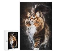 Rompecabezas 1000 PCS para Adolescentes Cat Watercolort New Rompecabezas para Adultos Juego Práctico Decoración del Hogar Cumpleaños Y Navidad 1000 PCS