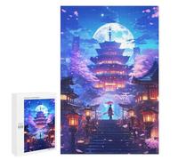 Rompecabezas 1000 PCS para Adolescentes Celestial Sakura Temple Rompecabezas para Adultos Juego Práctico Regalo De Cumpleaños Regalo De Cumpleaños, Regalos, 1000 PCS