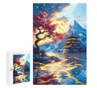 Rompecabezas 1000 PCS para Adolescentes Cherry Blossom Serenity Rompecabezas para Adultos para La Diversión Familiar Ayuda A Ejercitar El Cerebro Hermoso Juego De Diseño 1000 PCS