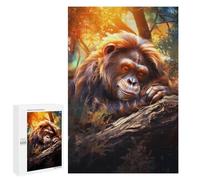 Rompecabezas 1000 PCS para Adolescentes Chimpanzee in The Trees Rompecabezas para Adultos Juego Práctico Pero Divertido Y Humorístico para Cumpleaños, Navidad 1000 PCS