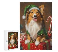 Rompecabezas 1000 PCS para Adolescentes Christmas Dog Gifts for Pet Lovers-1 Rompecabezas para Adultos Mejora La Memoria Interacción Entre Padres E Hijos Juguete Juego Intelectual 1000 PCS