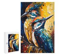 Rompecabezas 1000 PCS para Adolescentes Colored Bird Duo Rompecabezas para Adultos Juego Práctico Pero Divertido Y Humorístico para Cumpleaños, Navidad 1000 PCS