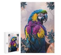 Rompecabezas 1000 PCS para Adolescentes Colorful Parrot in Low Poly Style Rompecabezas DIY Juguetes Una Obra De Arte como Regalo para Toda La Familia 1000 PCS