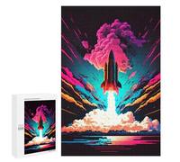 Rompecabezas 1000 PCS para Adolescentes Colorful Rocket Rompecabezas Juego De Ingenio Aliviador De Estrés Desafiante para Completar 1000 PCS