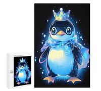 Rompecabezas 1000 PCS para Adolescentes Cool Penguin King Rompecabezas Juegos Familiares Ensamblaje De Patrones Cumpleaños Y Navidad 1000 PCS