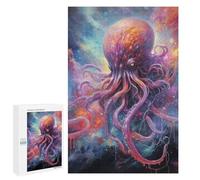 Rompecabezas 1000 PCS para Adolescentes Cosmic Octopus Artwork Rompecabezas para Adultos Juegos Relajantes Difícil Difícil Desafío Educativo 1000 PCS