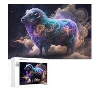 Rompecabezas 1000 PCS para Adolescentes Cosmic Sheep in Space Rompecabezas para Adultos Juegos Divertidos Una Obra De Arte Ayuda A Ejercitar El Cerebro 1000 PCS