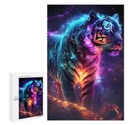 Rompecabezas 1000 PCS para Adolescentes Cosmic Tiger Artwork Rompecabezas para Adultos Juego De Ingenio Análisis Y Lógica 1000 PCS
