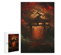 Rompecabezas 1000 PCS para Adolescentes Crimson Forest Gate Rompecabezas para Adultos Juego Práctico Pero Divertido Y Humorístico Regalo De Cumpleaños, Regalos, 1000 PCS