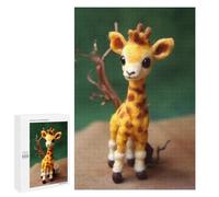 Rompecabezas 1000 PCS para Adolescentes Cute African Baby Giraffe Rompecabezas para Adultos Juegos De Relajación Vacaciones En Casa Matar El Tiempo 1000 PCS
