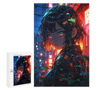 Rompecabezas 1000 PCS para Adolescentes Cute Anime Girl Big Eye Rompecabezas para Adultos Juego Práctico Decoración del Hogar Cumpleaños Y Navidad 1000 PCS