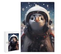 Rompecabezas 1000 PCS para Adolescentes Cute Astronaut Penguin Rompecabezas Juegos Familiares Ensamblaje De Patrones Cumpleaños Y Navidad 1000 PCS