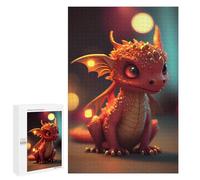 Rompecabezas 1000 PCS para Adolescentes Cute Baby Dragon Figurine Rompecabezas para Adultos Juguete Decoración De Pared Difícil Difícil Desafiante De Completar 1000 PCS
