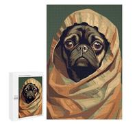 Rompecabezas 1000 PCS para Adolescentes Cute Pug Blanket Pixel Art Rompecabezas para Adultos Juego Práctico Regalo De Cumpleaños Regalo De Cumpleaños, Regalos, 1000 PCS