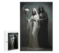 Rompecabezas 1000 PCS para Adolescentes Death and The Maiden, Santa Muerte Rompecabezas DIY Juguetes Una Obra De Arte como Regalo para Toda La Familia 1000 PCS