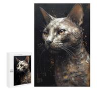Rompecabezas 1000 PCS para Adolescentes Devon Rex Cat Treasured Rompecabezas DIY Juguetes Una Obra De Arte como Regalo para Toda La Familia 1000 PCS