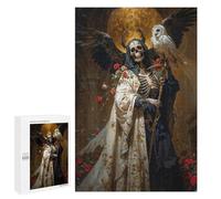 Rompecabezas 1000 PCS para Adolescentes Diosa De Lo Inevitable Santa Muerte Rompecabezas para Adultos Juego Práctico Arte De Pared Desafiante De Completar 1000 PCS