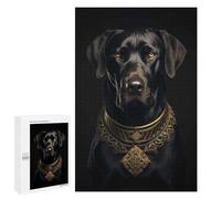 Rompecabezas 1000 PCS para Adolescentes Dog Gold Dark Rompecabezas para Adultos Juego Práctico Decoración del Hogar Cumpleaños Y Navidad 1000 PCS