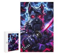 Rompecabezas 1000 PCS para Adolescentes Dog Miniature Schnauzer Samurai Warrior Rompecabezas para Adultos Juegos Familiares Regalo De Cumpleaños Regalos De Cumpleaños Únicos 1000 PCS