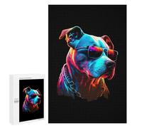 Rompecabezas 1000 PCS para Adolescentes Dogo Argentino Rompecabezas para Adultos Juego Práctico Pero Divertido Y Humorístico Regalo De Cumpleaños, Regalos, 1000 PCS