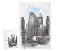 Rompecabezas 1000 PCS para Adolescentes Downtown Montreal Canada Rompecabezas para Adultos Juego Práctico Decoración del Hogar Cumpleaños Y Navidad 1000 PCS