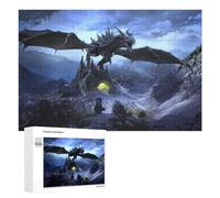 Rompecabezas 1000 PCS para Adolescentes Dragon'S Lair in The Mountains Rompecabezas para Adultos Juegos Relajantes Difícil Difícil Desafío Educativo 1000 PCS