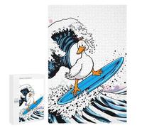 Rompecabezas 1000 PCS para Adolescentes Duck Surfing Giant Wave Rompecabezas DIY Juguetes Una Obra De Arte como Regalo para Toda La Familia 1000 PCS