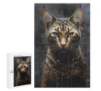 Rompecabezas 1000 PCS para Adolescentes Egyptian MAU Cat Respected Rompecabezas para Adultos Juego Práctico Arte De Pared Desafiante De Completar 1000 PCS