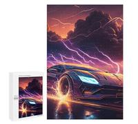 Rompecabezas 1000 PCS para Adolescentes Electric Storm Speedster-4 Rompecabezas para Adultos Juegos Relajantes Decoración del Hogar Cumpleaños Y Navidad 1000 PCS