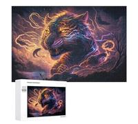 Rompecabezas 1000 PCS para Adolescentes Electric Tiger Fantasy Artwork Rompecabezas para Adultos Juegos Divertidos Una Obra De Arte Ayuda A Ejercitar El Cerebro 1000 PCS