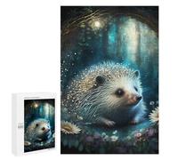 Rompecabezas 1000 PCS para Adolescentes Enchanted Forest Hedgehog Rompecabezas Juegos Relajantes Mejora La Memoria Oferta como Regalos para Toda La Familia 1000 PCS