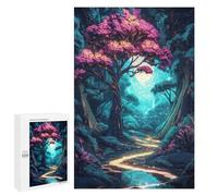 Rompecabezas 1000 PCS para Adolescentes Enchanted Forest Path Rompecabezas para Adolescentes Juguetes DIY Decoración De Pared Ayuda A Ejercitar El Cerebro 1000 PCS