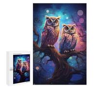 Rompecabezas 1000 PCS para Adolescentes Enchanted Night Owls Rompecabezas para Adultos Juguete Decoración De Pared Mejora La Memoria Ayuda A Ejercitar El Cerebro 1000 PCS