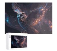 Rompecabezas 1000 PCS para Adolescentes Enchanted Owl in Flight Rompecabezas para Adultos Juguete Decoración De Pared Mejora La Memoria Ayuda A Ejercitar El Cerebro 1000 PCS