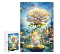 Rompecabezas 1000 PCS para Adolescentes Enchanted Rose Fantasy Scene Rompecabezas para Adultos Juegos Divertidos Una Obra De Arte Ayuda A Ejercitar El Cerebro 1000 PCS