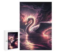 Rompecabezas 1000 PCS para Adolescentes Enchanted Swan Lake Rompecabezas para Adultos Juguetes De Bricolaje Análisis Y Lógica Trato como Regalos para Toda La Familia 1000 PCS