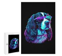 Rompecabezas 1000 PCS para Adolescentes English Springer Spaniel Rompecabezas para Adultos Juego Familiar Decoración del Hogar para Cumpleaños, Navidad 1000 PCS