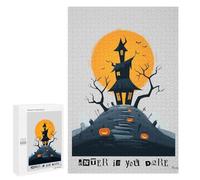 Rompecabezas 1000 PCS para Adolescentes Enter If You Dare - Haunted House Halloween Art Rompecabezas DIY Juguetes Una Obra De Arte como Regalo para Toda La Familia 1000 PCS