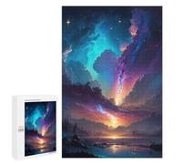 Rompecabezas 1000 PCS para Adolescentes Epic Night Sky in Space Rompecabezas para Adultos Juego Práctico Decoración del Hogar Cumpleaños Y Navidad 1000 PCS