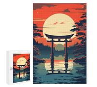 Rompecabezas 1000 PCS para Adolescentes Exploration Japan Gate Rompecabezas Juegos Familiares Ensamblaje De Patrones Cumpleaños Y Navidad 1000 PCS