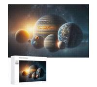 Rompecabezas 1000 PCS para Adolescentes Exploring The Wonders of Our Solar System Rompecabezas para Adultos Juego De Ingenio Análisis Y Lógica 1000 PCS