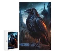 Rompecabezas 1000 PCS para Adolescentes Fantasy Raven in Castle Rompecabezas para Adultos Juego Familiar Una Obra De Arte como Regalo para Toda La Familia 1000 PCS