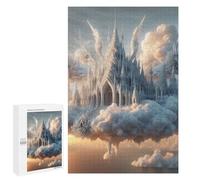 Rompecabezas 1000 PCS para Adolescentes Floating Castle in The Clouds Rompecabezas para Adultos Juego Familiar Una Obra De Arte como Regalo para Toda La Familia 1000 PCS