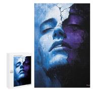 Rompecabezas 1000 PCS para Adolescentes Fractured Duality - Surreal Portrait of Light and Shadow Rompecabezas DIY Juguetes Una Obra De Arte como Regalo para Toda La Familia 1000 PCS