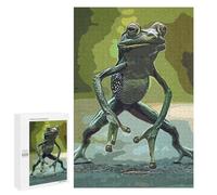 Rompecabezas 1000 PCS para Adolescentes Frog Vintage Rompecabezas para Adultos Juego Familiar Una Obra De Arte como Regalo para Toda La Familia 1000 PCS