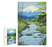 Rompecabezas 1000 PCS para Adolescentes Fuji Japanese Painting Rompecabezas para Adultos Juego Familiar Decoración del Hogar para Cumpleaños, Navidad 1000 PCS