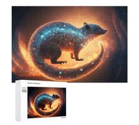Rompecabezas 1000 PCS para Adolescentes Galactic Rat Cosmic Artwork -1 Rompecabezas para Adultos Juguete Decoración De Pared Mejora La Memoria Ayuda A Ejercitar El Cerebro 1000 PCS